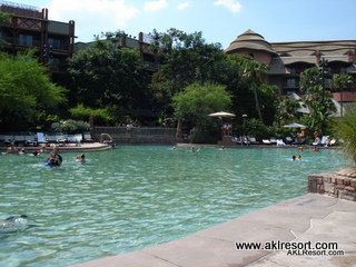 Pool with resort